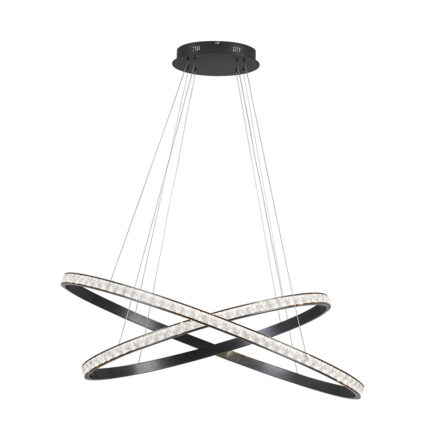 LUSTRA NEAGRA CERCURI ORIANA LED 69W