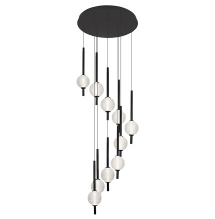 LUSTRA NEAGRA GLOBURI ABEONA LED 37W