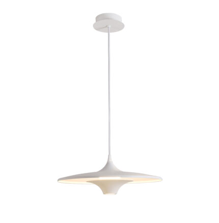 PENDUL METAL ALB RENE LED 19W