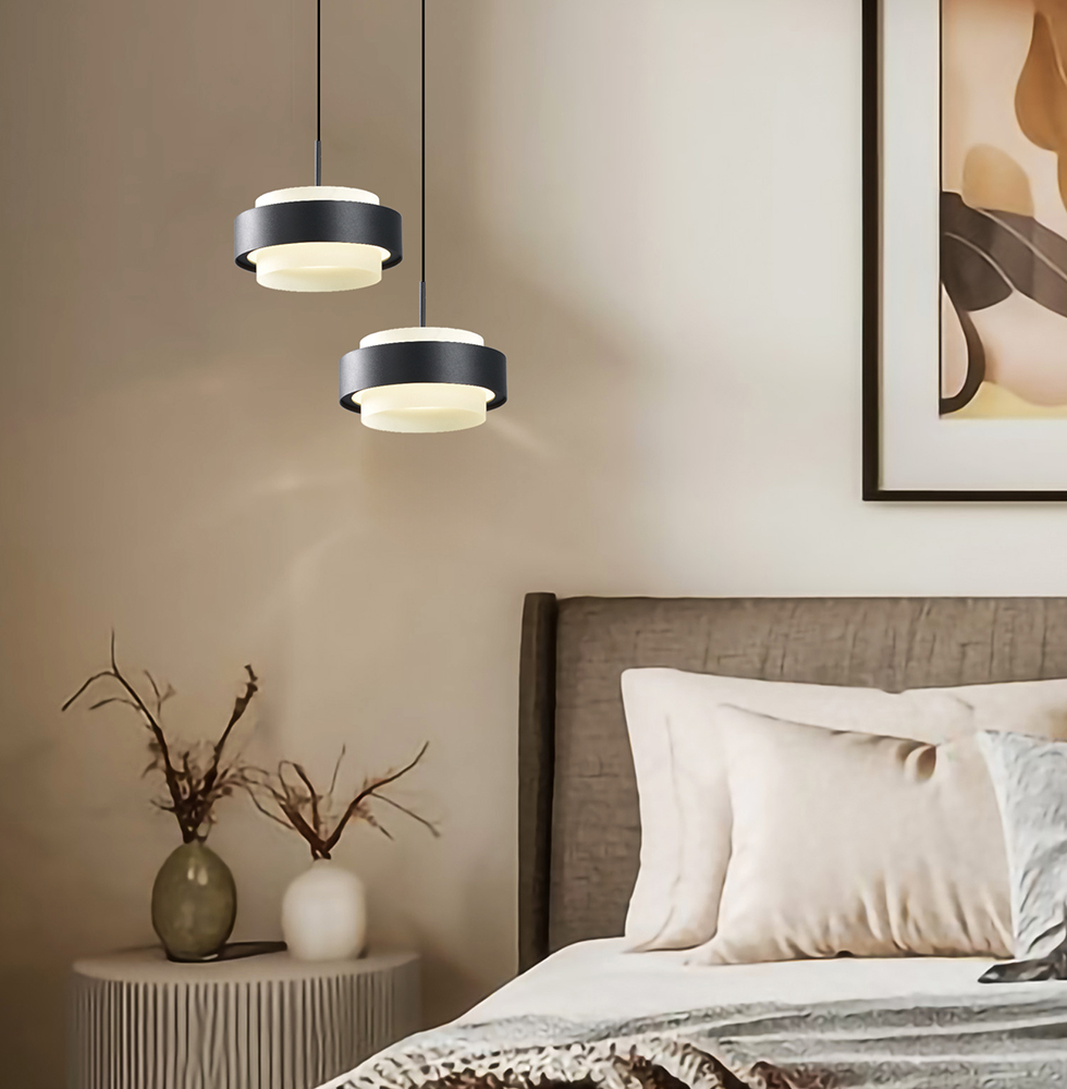 PENDUL NEGRU AJUSTABIL DONAL LED 21W - imagine 2
