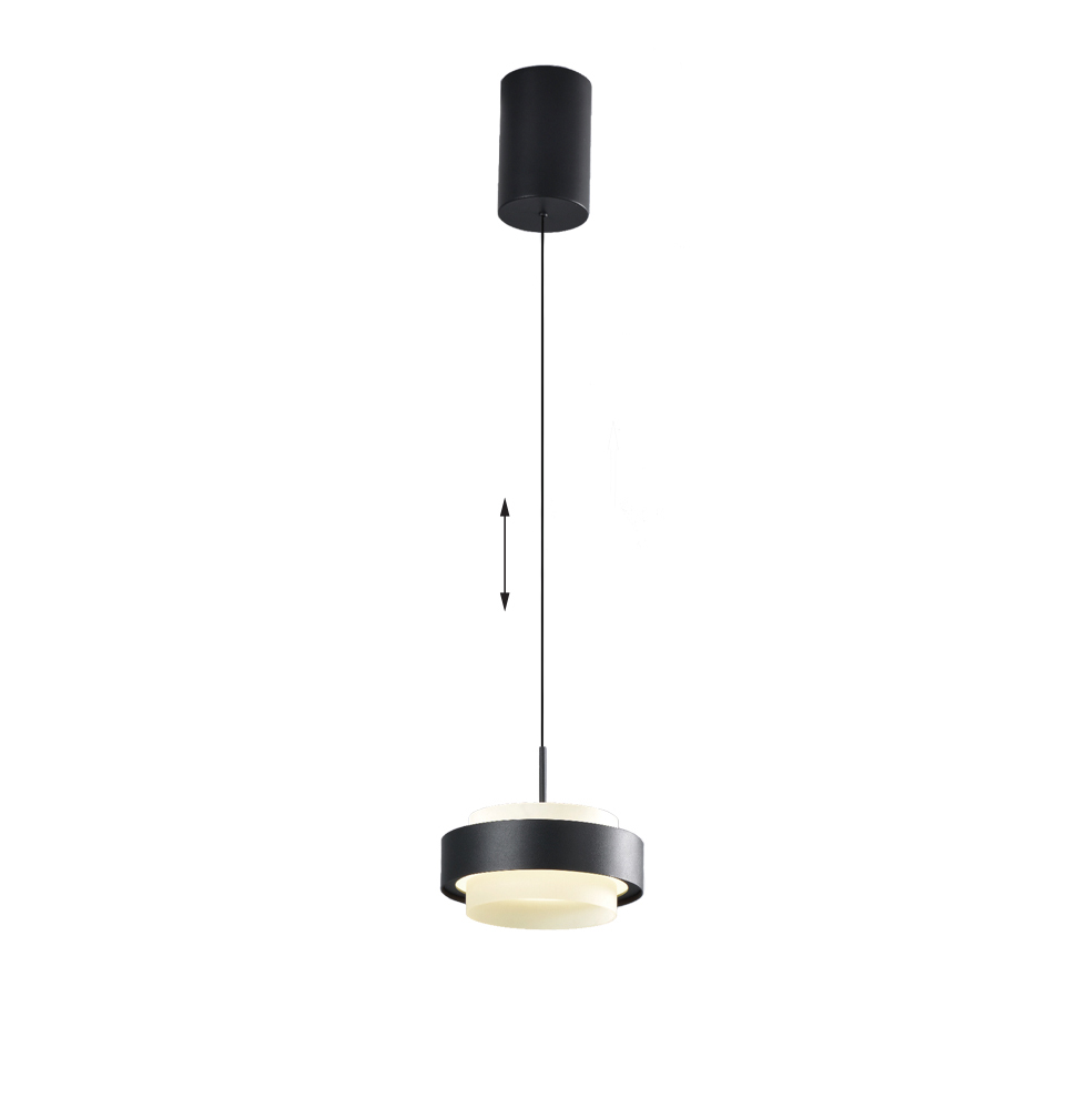 PENDUL NEGRU AJUSTABIL DONAL LED 21W