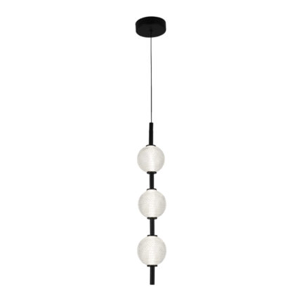 PENDUL NEGRU GLOBURI ABEONA LED 12W
