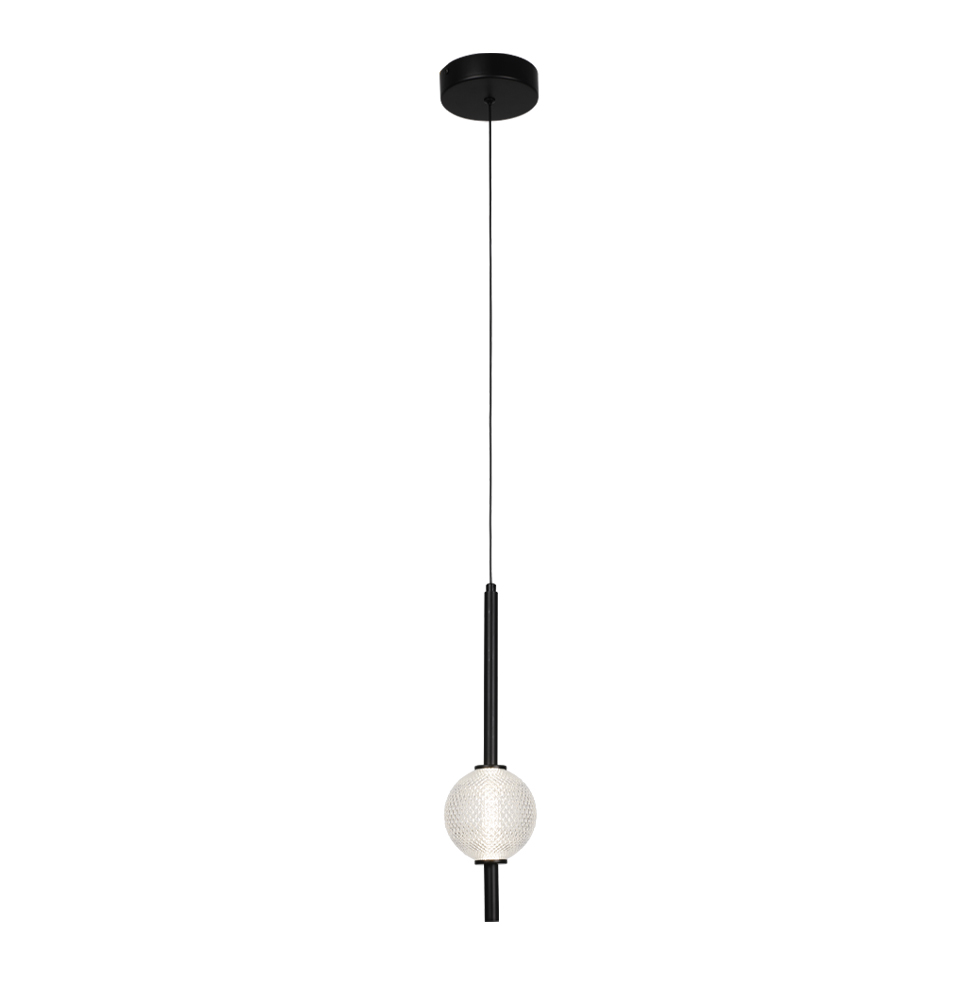 PENDUL NEGRU GLOBURI ABEONA LED 5W