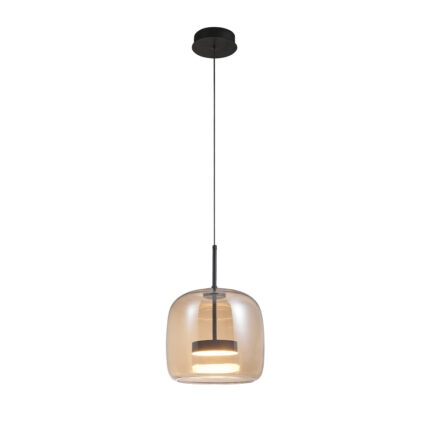 PENDUL STICLA AMBRA DECO 26 LED 12W