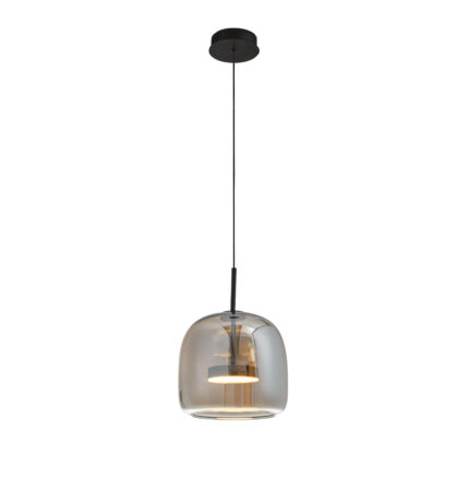 PENDUL STICLA FUMURIE DECO 26 LED 12W