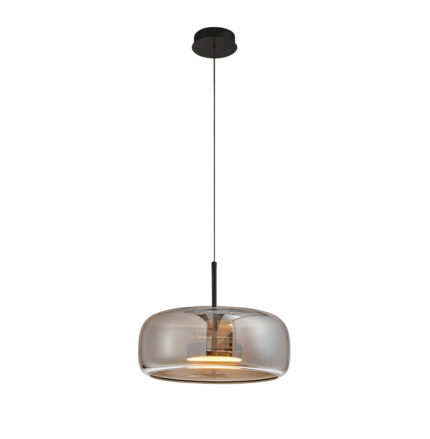 PENDUL STICLA FUMURIE DECO 33 LED 12W