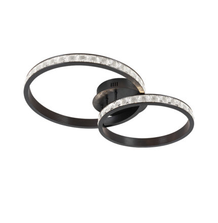 PLAFONIERA NEAGRA CERCURI ORIANA LED 35W