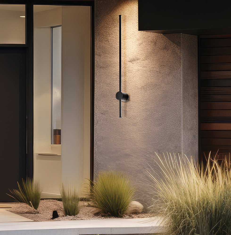 APLICA LINIARA EXTERIOR NEAGRA IP65 NEW YORK 81 CM LED 14W - imagine 2