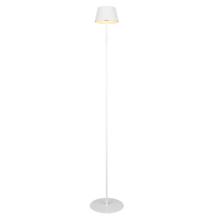 LAMPADAR EXTERIOR ALB IP44 SUAREZ CU BATERIE 123 CM LED 1.5W