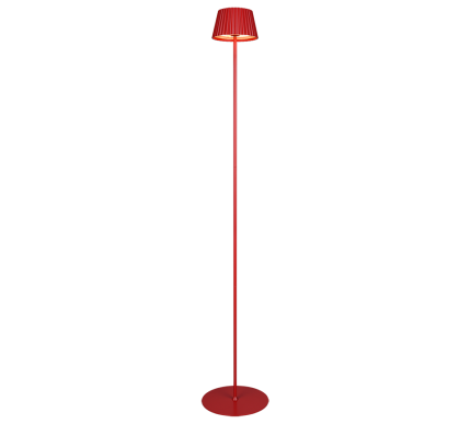 LAMPADAR EXTERIOR ROSU IP44 SUAREZ CU BATERIE 123 CM LED 1.5W