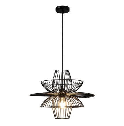 PENDUL INDUSTRIAL NEGRU METAL MAGNUS 45CM 1XE27