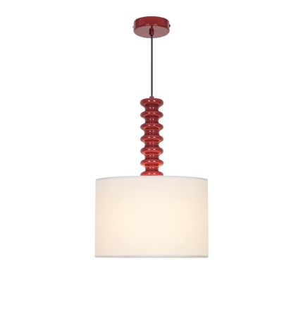 PENDUL NATURAL CERAMICA ROSU VIRIDI 40CM 1XE27