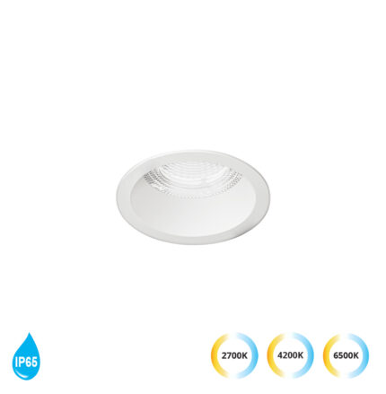 SPOT INCASTRAT FIX ALB IP65 RICKY LED 11W 2700-6500K