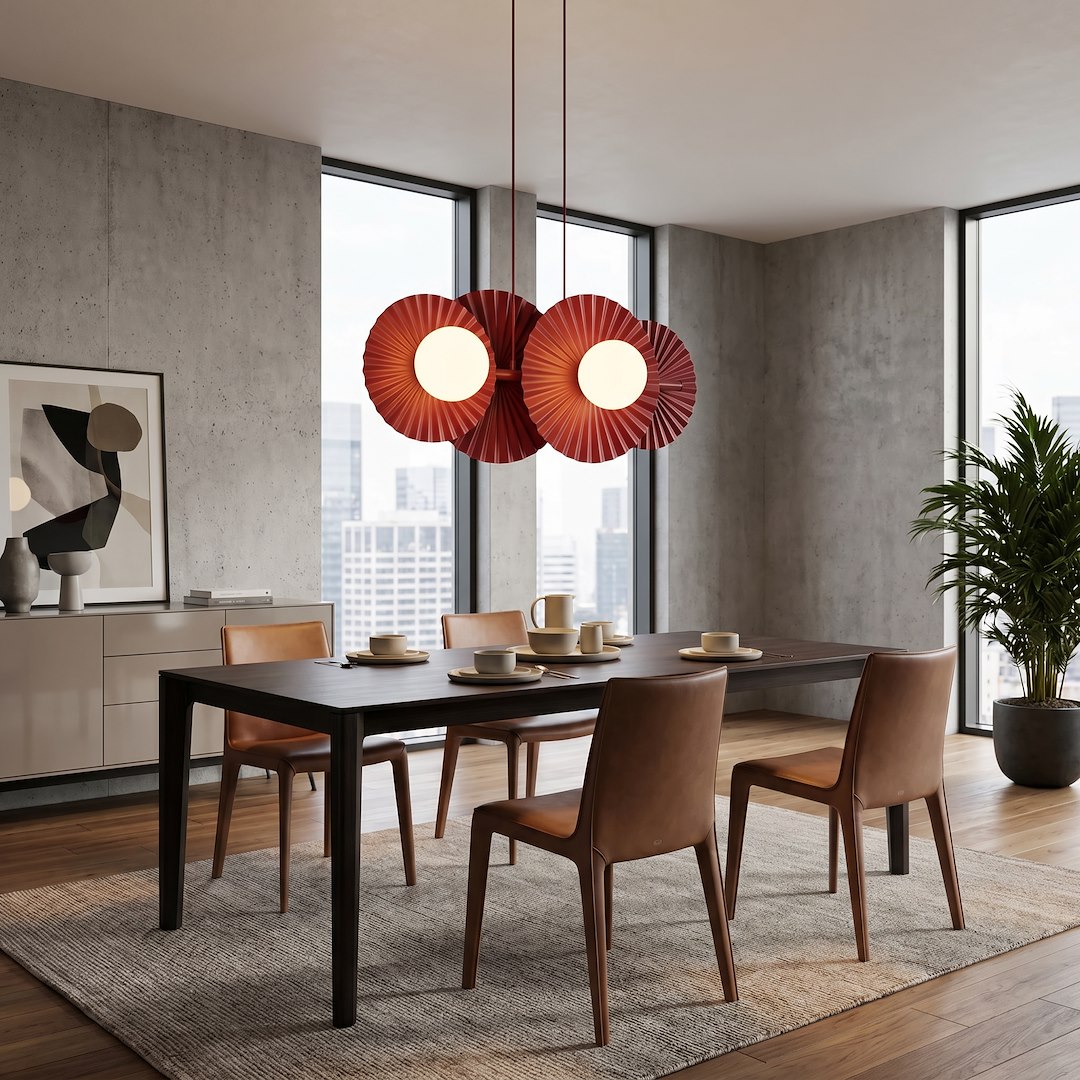LUSTRA LINIARA METAL BORDO UMBRA 59CM 4XG9 - imagine 3