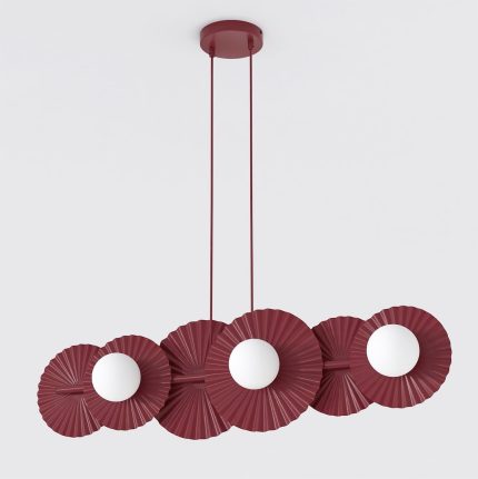 LUSTRA LINIARA METAL BORDO UMBRA 92CM 6XG9