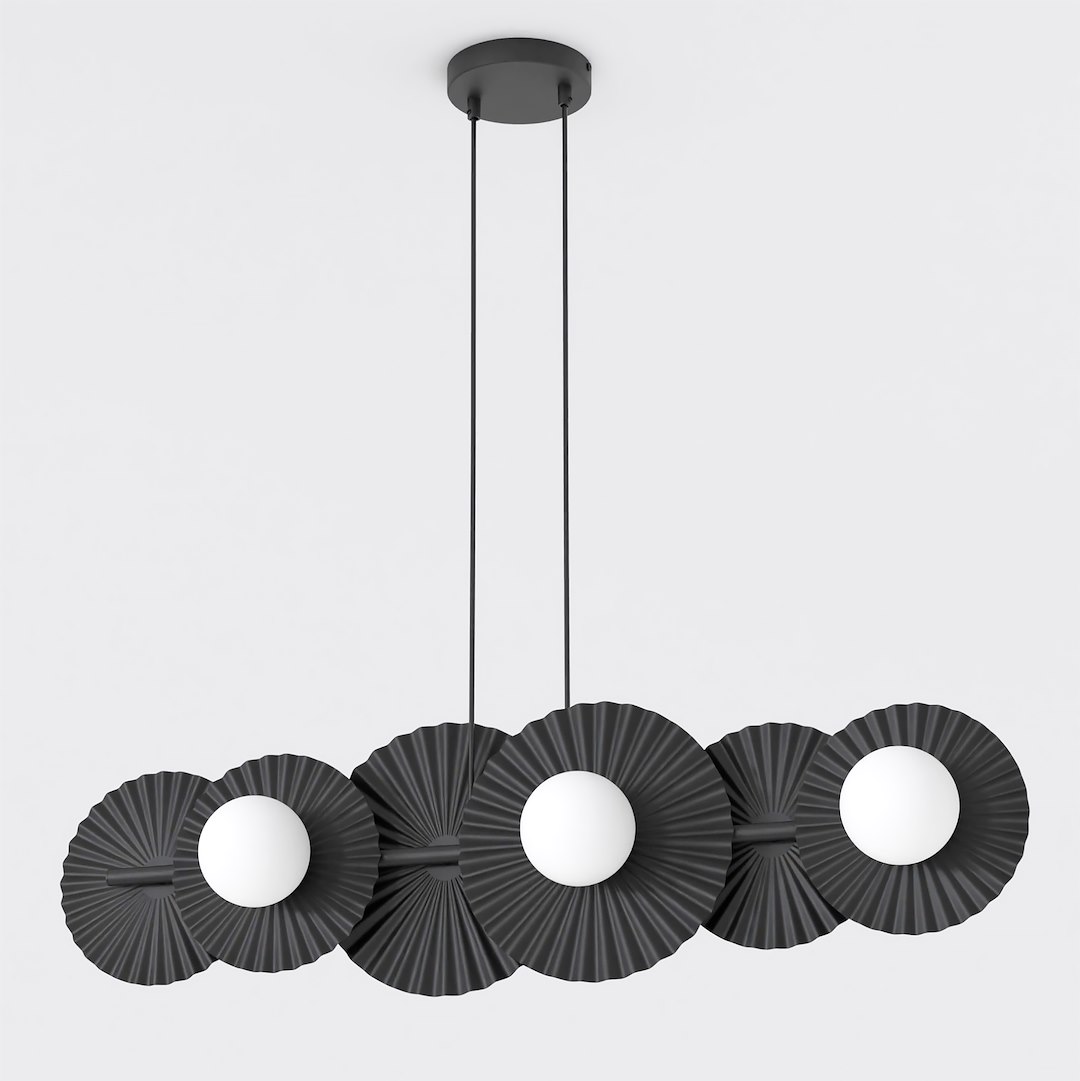 LUSTRA LINIARA METAL NEAGRA UMBRA 92CM 6XG9