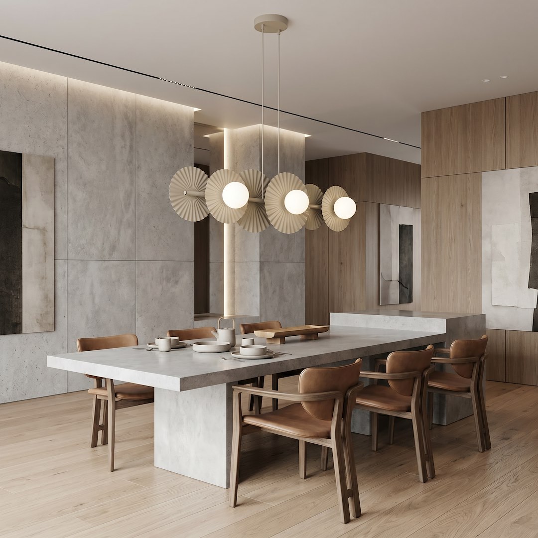 LUSTRA LINIARA METAL NISIPIE UMBRA 92CM 6XG9 - imagine 2