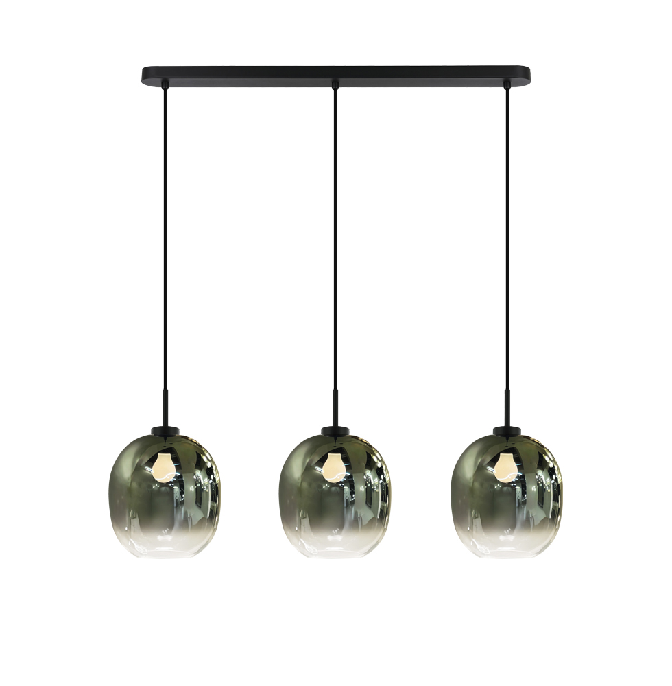 LUSTRA LINIARA STICLA FUMURIE MIRROR 90CM 3XE27