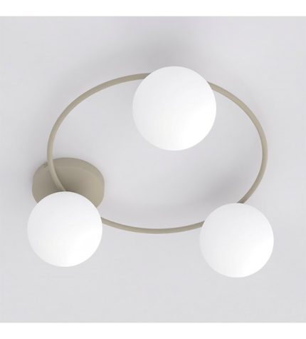 PLAFONIERA GLOBURI NISIPIE SOPRA 48CM 3XE14