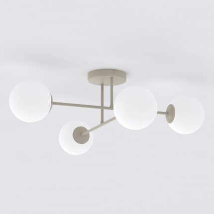 PLAFONIERA NISIPIE GLOBURI OPAL 72CM 4XE14