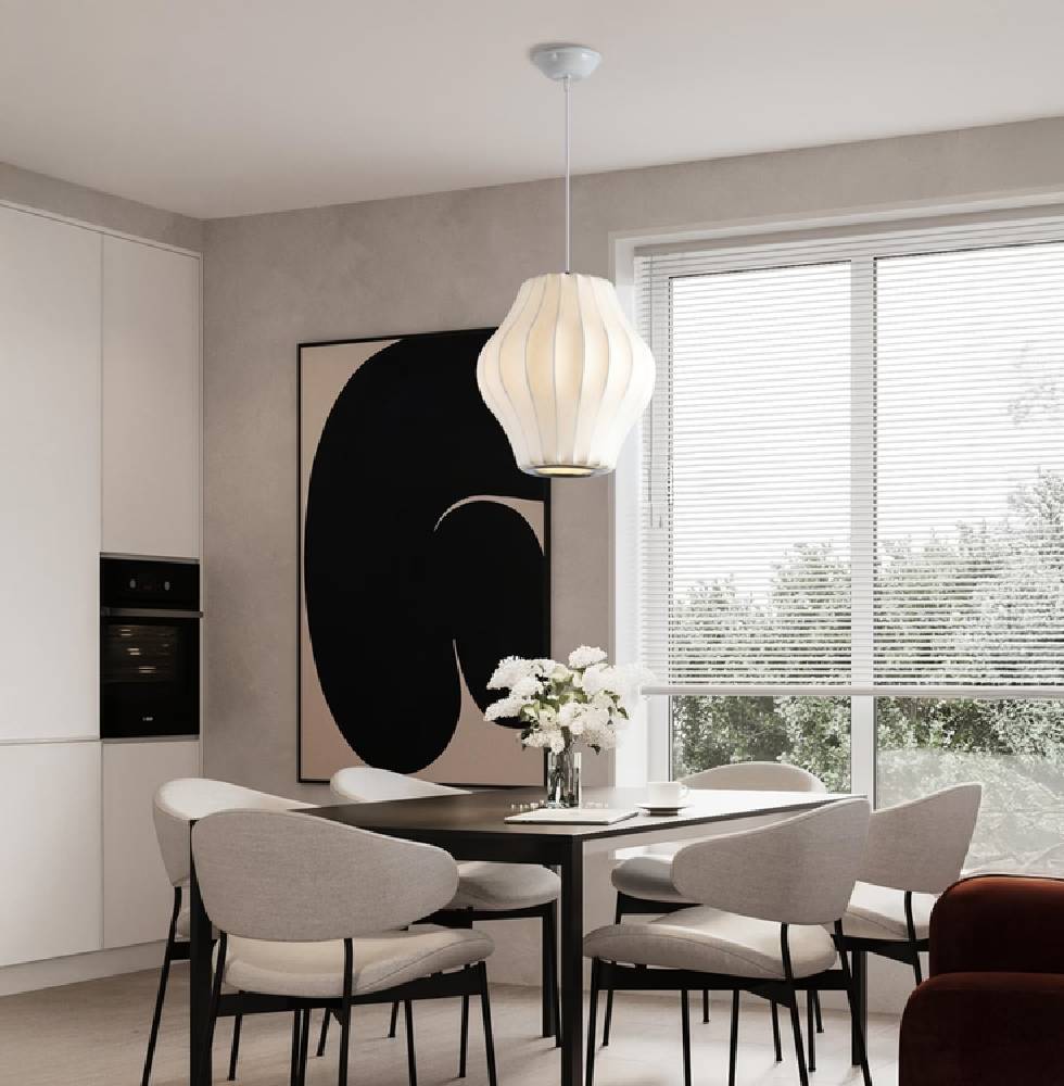 SUSPENSIE NATURALA MATASE ALLIONA 30CM 1XE27 - imagine 3