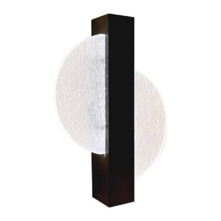 Aplica de perete moderna neagra Erato 25cm LED 6W