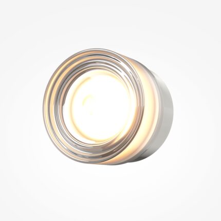 Aplica de perete sticla argintie Olo 12.5cm LED 6W