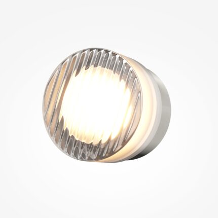 Aplica de perete sticla argintie Olo 12cm LED 6W