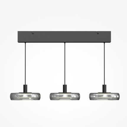 Lustra liniara moderna sticla fumurie Float 60cm LED 25W