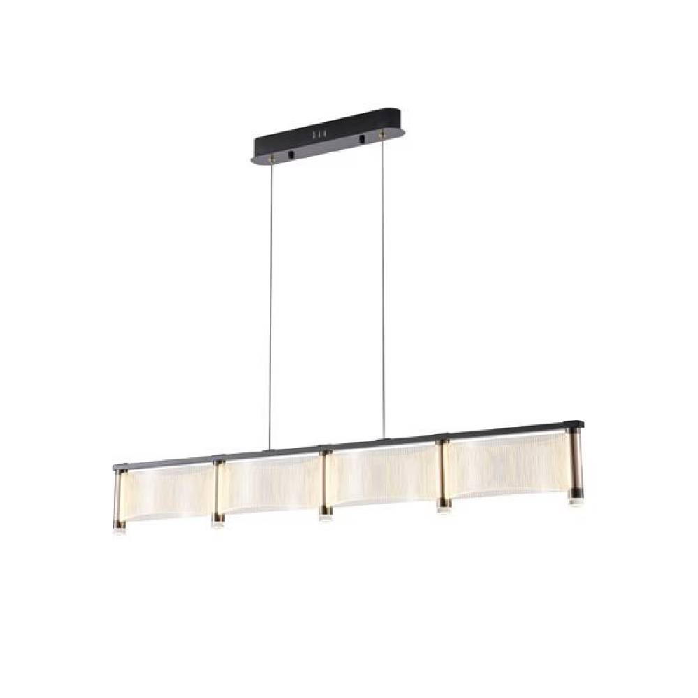 Lustra moderna neagra Ravena 120cm LED 60W