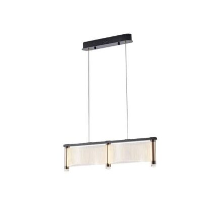 Lustra moderna neagra Ravena 60cm LED 24W