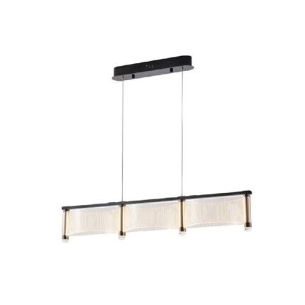 Lustra moderna neagra Ravena 90cm LED 40W