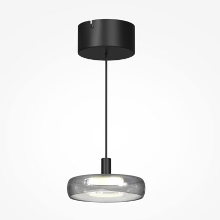 Pendul modern sticla fumurie Float 20cm LED 13W